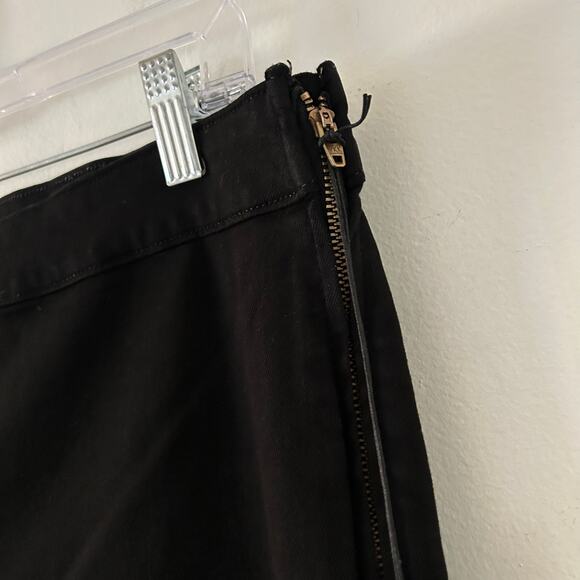 Edwin Women's Lark Pull On Mid-Rise Bootcut Leg Ankle Crop Jeans Black 32 New - Picture 3 of 8